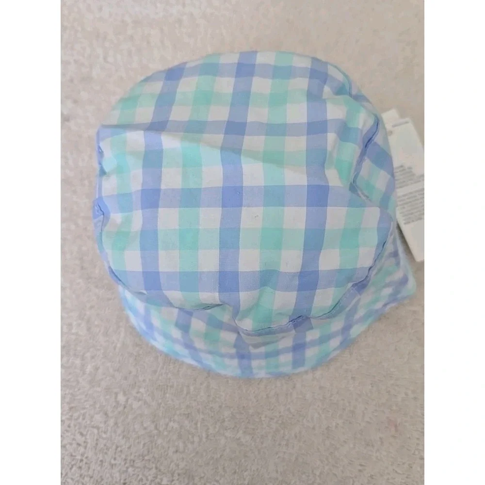 Jane And‎ Jack Infant Bucket Hat Size 3/6M  Blue Plaid